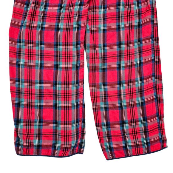 Red Plaid Pants Victoria's Secret Size M Drawstring Med Pjs Pajama Bottoms VGUC - Picture 7 of 9
